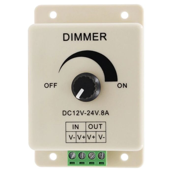 Controlador LED Dimmer 12V 8A Ajustável