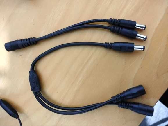 Кабель-розгалуджувач живлення папа-мама 5В 12В роз"єм 5,5 мм - 2,1 мм