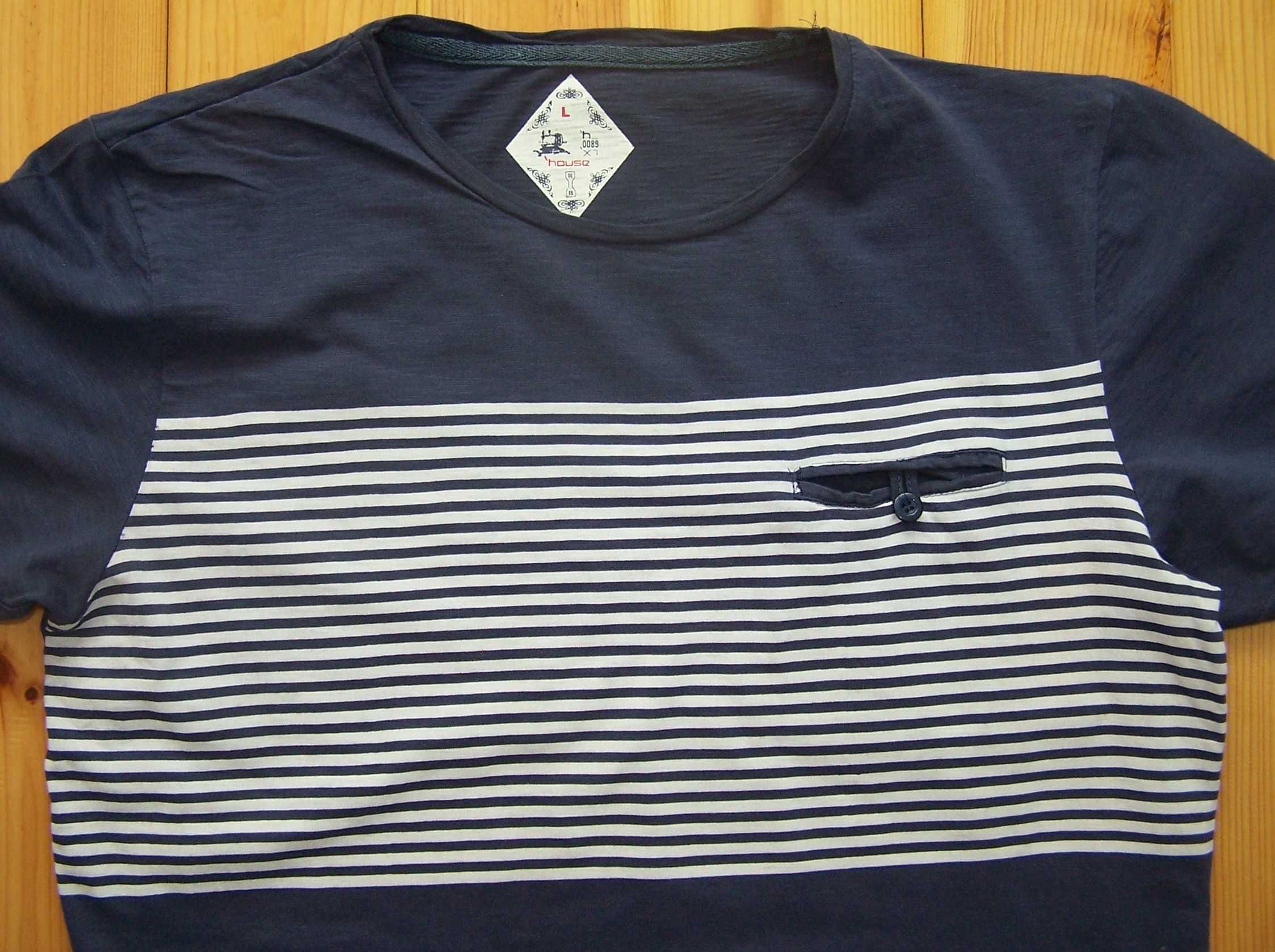 T-shirt House z kieszonką 100% bawełna