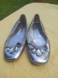 Buty obuwie baleriny srebrne rozmiar 31 Marks&Spencer