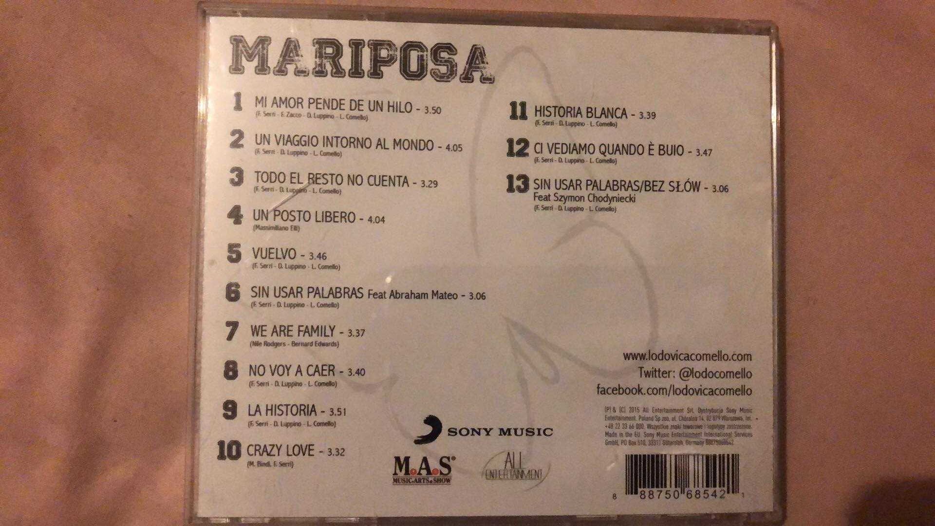 Lodovica Comello-Mariposa CD+AUTOGRAFY