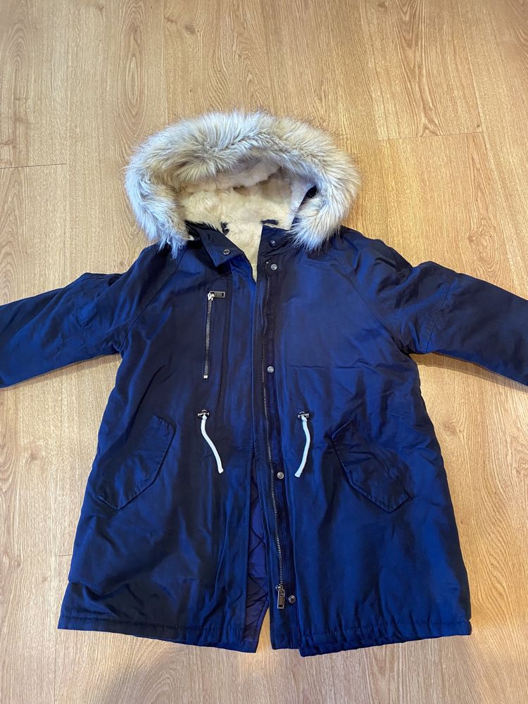 Kurtka parka zimowa ZARA r. 152