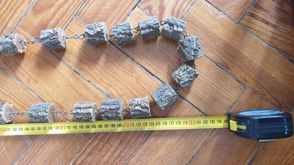 Terço antigo de parede feito á mão