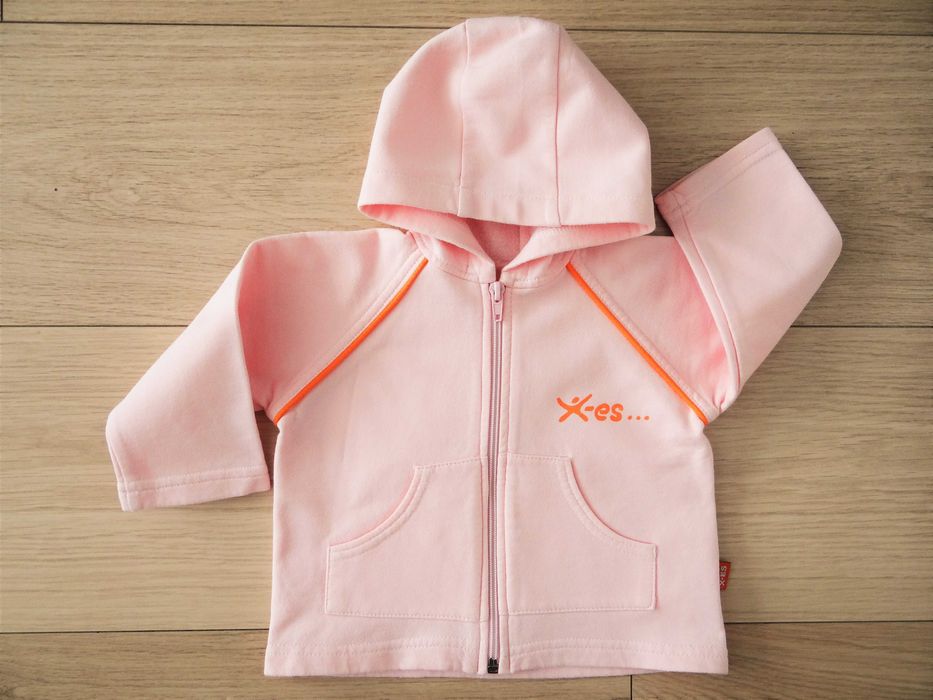 Różowa bluza z kapturem | rozm. 74/80 | jak nowa