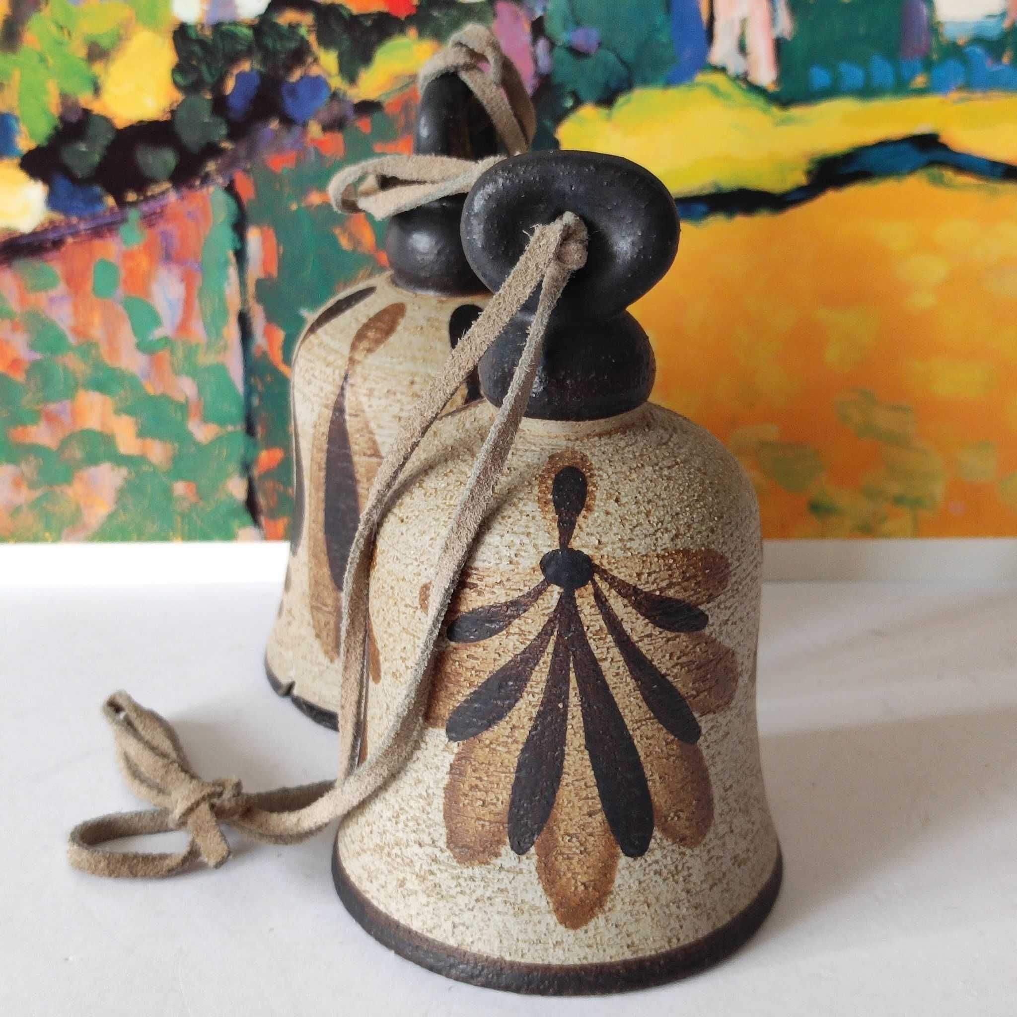 Stara ceramika wazon dzwonek talerz pojemnik Sgrafo WGP Design