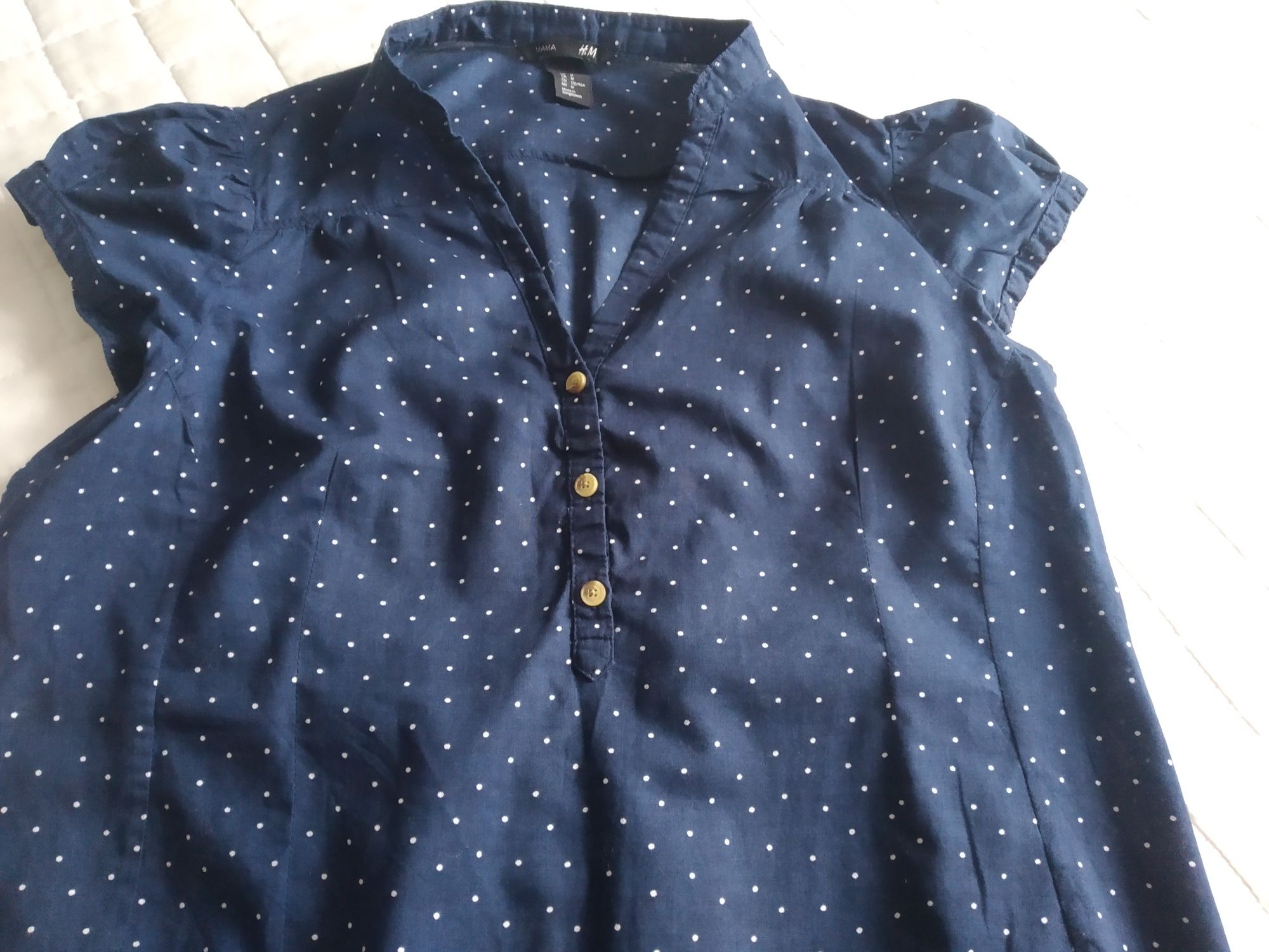 JAK NOWE  2 sztuki bluzki/koszule r. M/38 H&M happymum