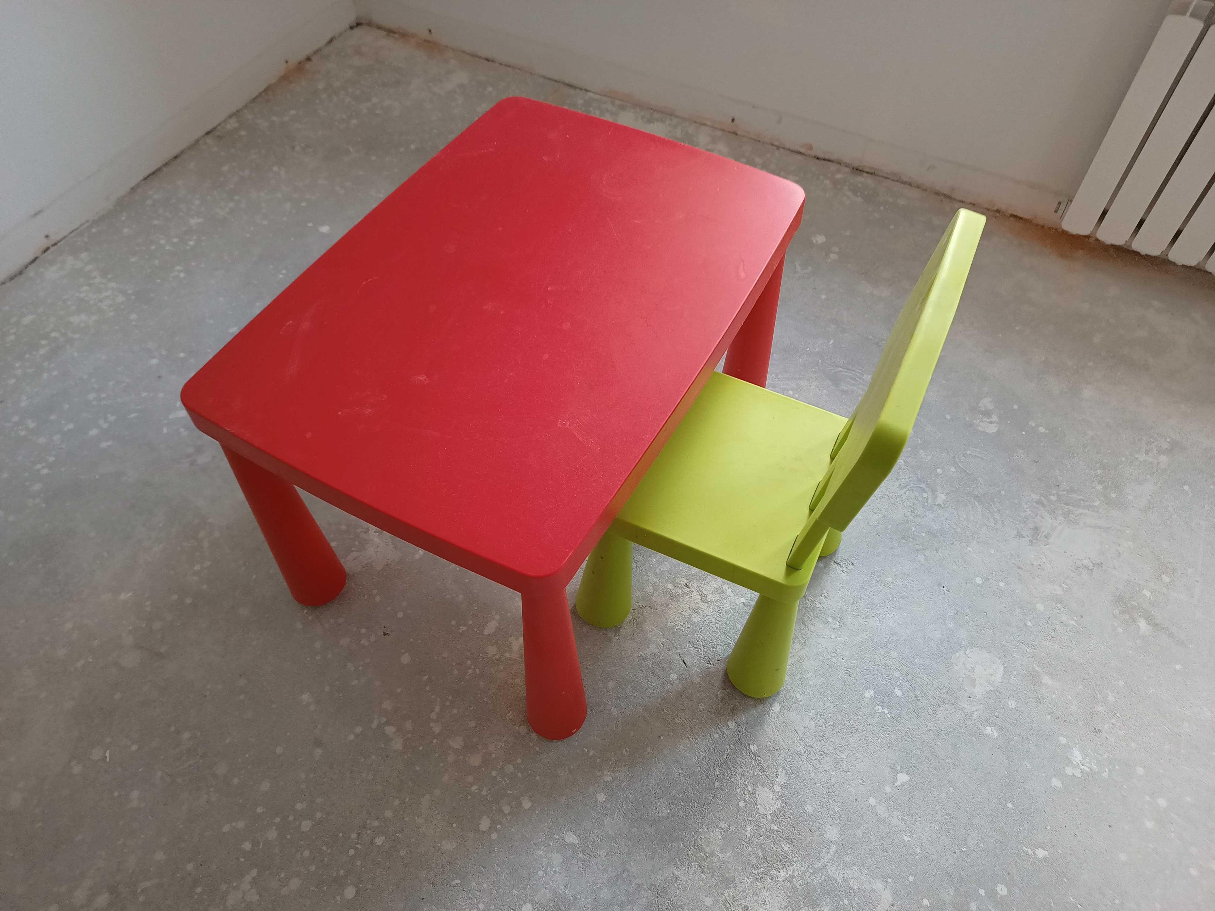 Krzesełko i stolik dla dziecka Mammut Ikea