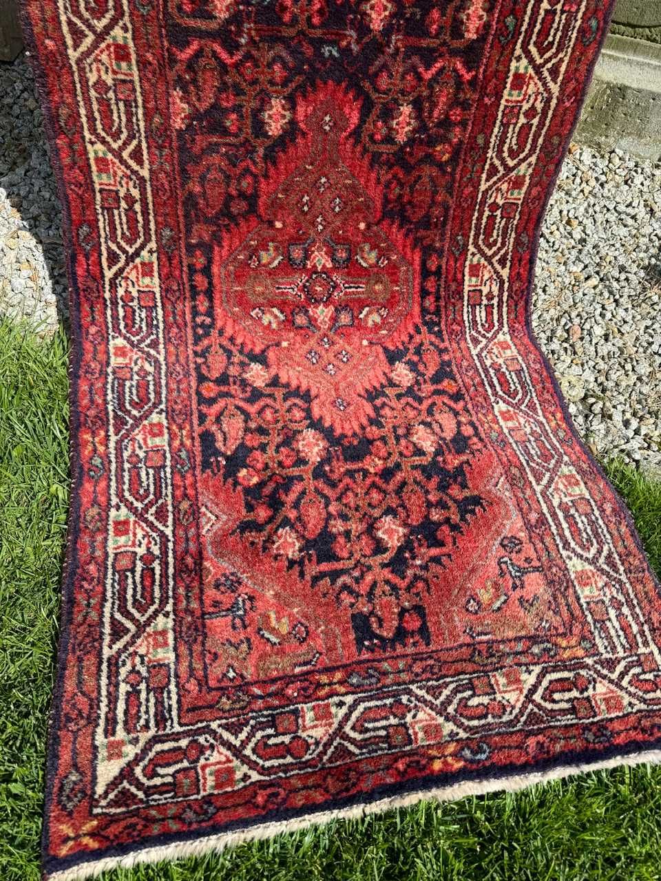 Chodnik dywan wełniany perski r.tkany Hamadan 285x80 galeria 10 tyś