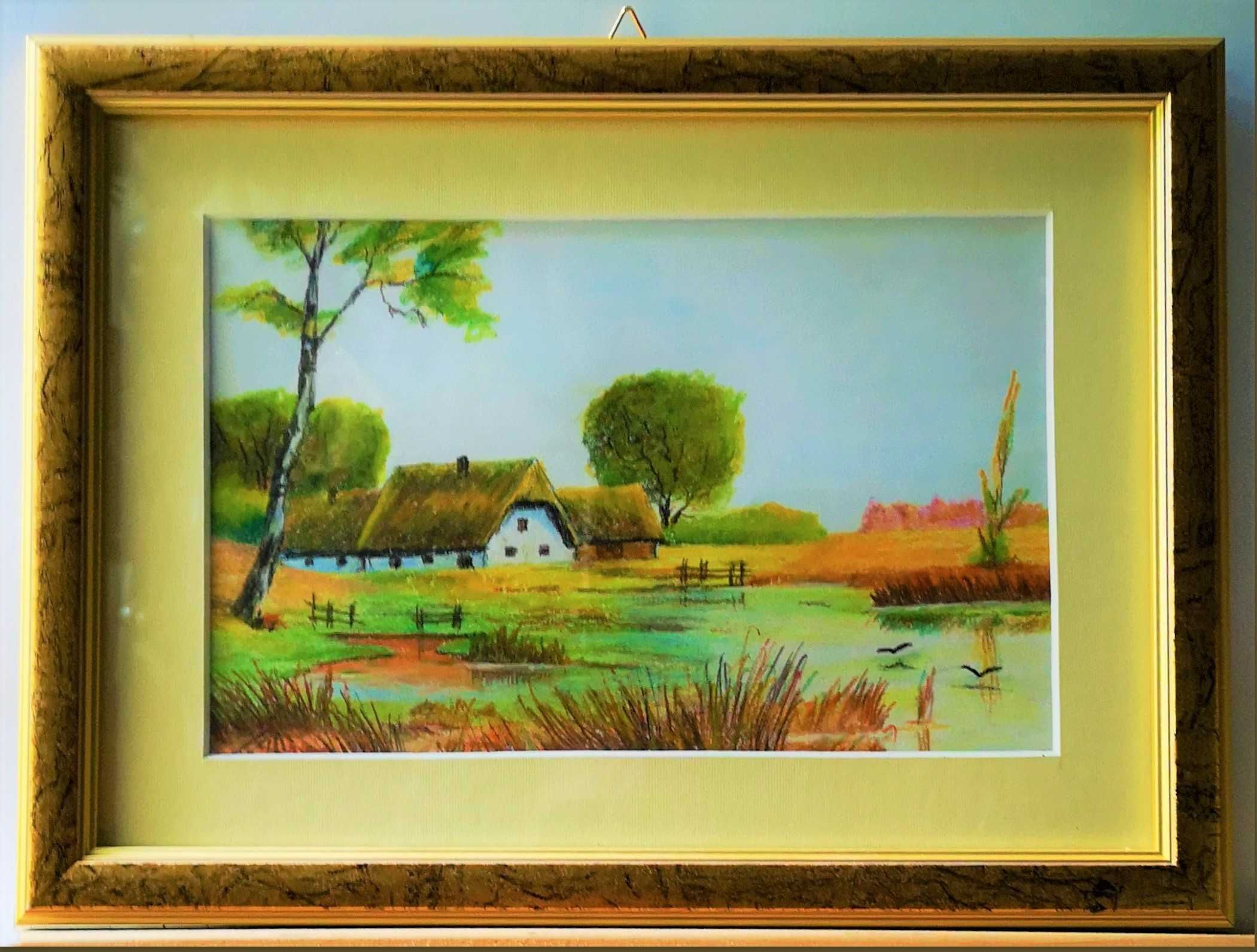 Obraz wiejskie chaty