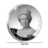 Moneta kolekcjonerska z królową  Elżbietą II
