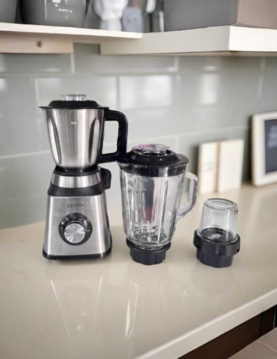 Стаціонарний блендер 2000вт із кофемолкою та мясорубкою 3в1