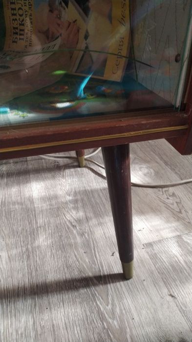 Винтажный  торшер абажур тумба с лампой ГДР