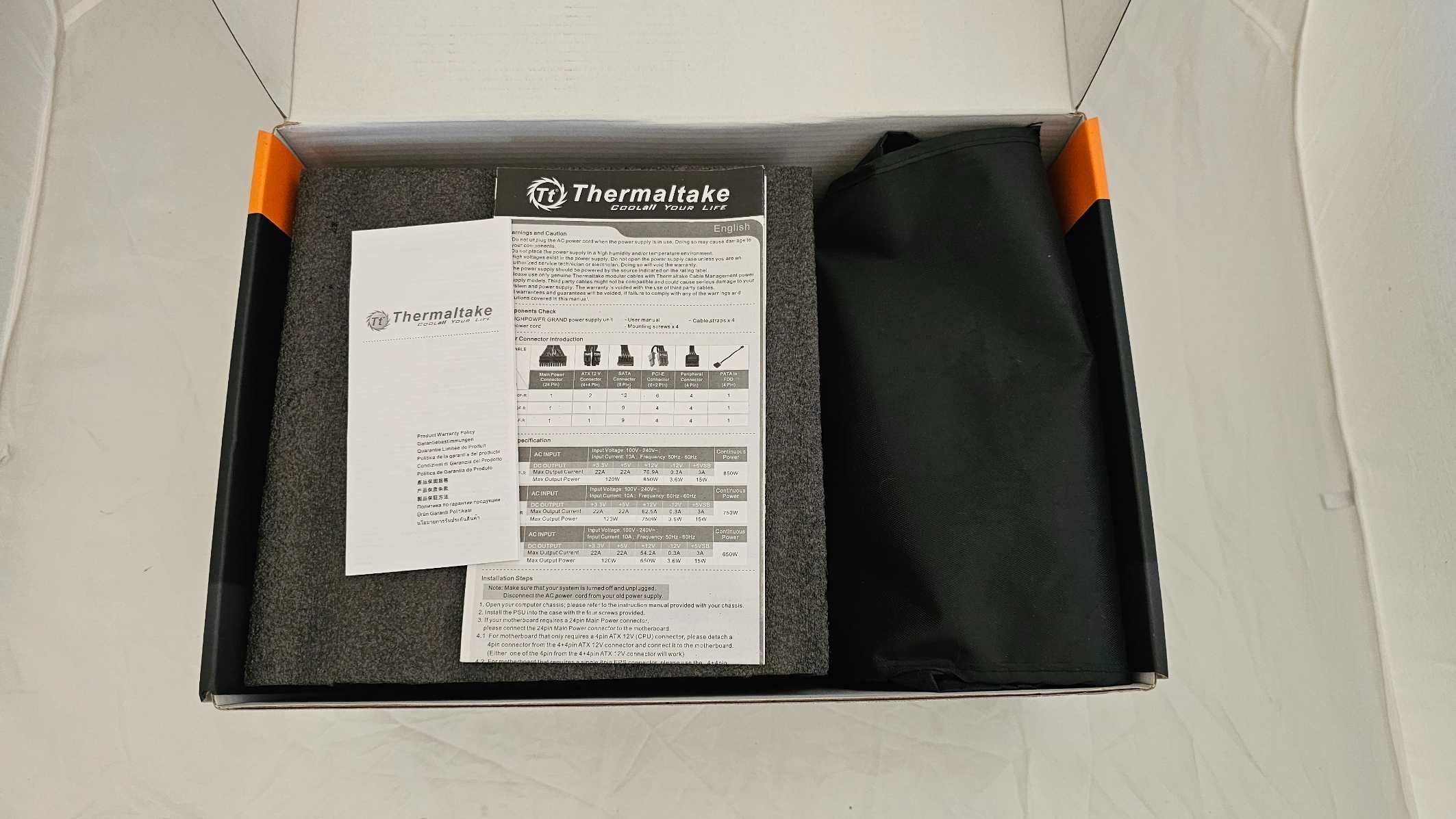 Thermaltake Toughpower Grand RGB 750W Modular - 80 Plus Gold