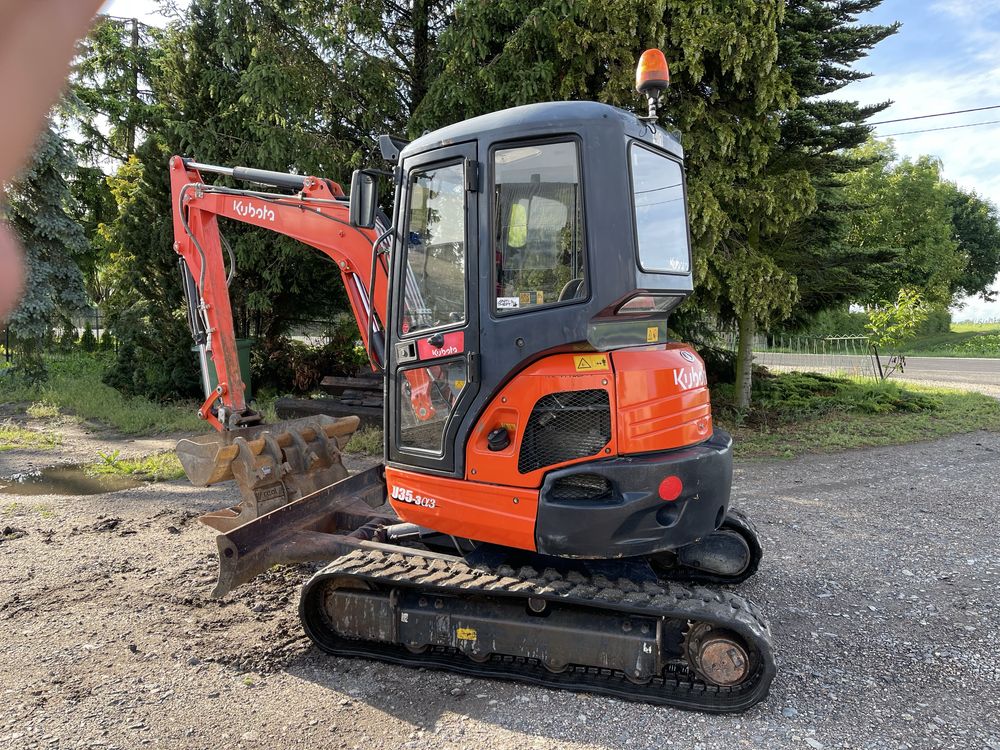 Minikoparka Kubota U35-3 rok2017. 3900 mth 3,6T cat volvo takeuchi jcb