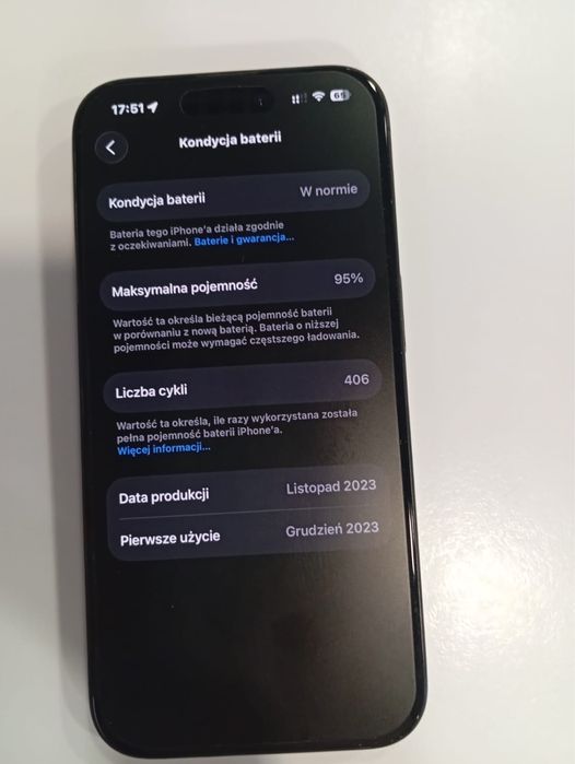 Iphone 15 PRO czarny tytan