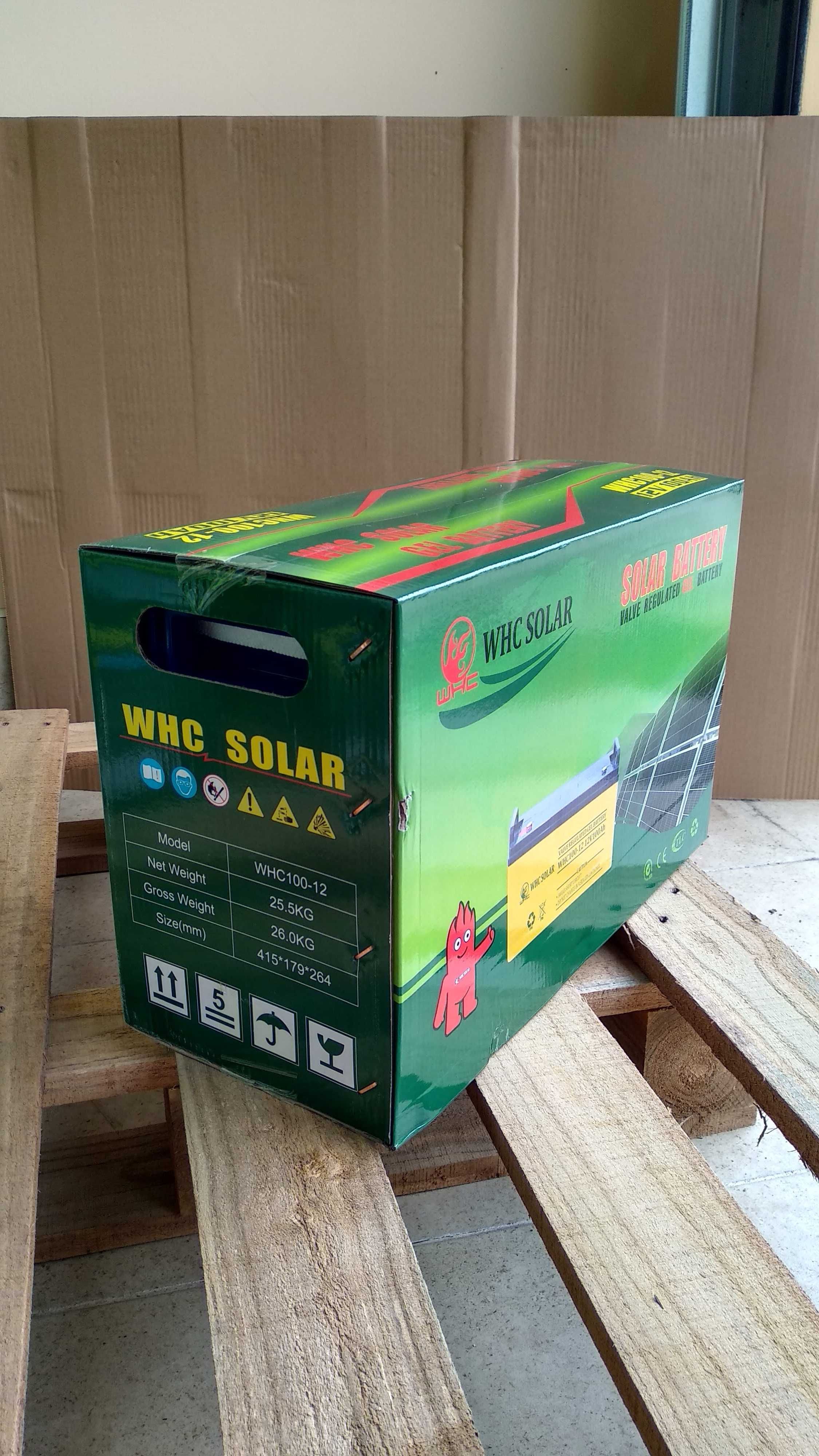 WHC Solar Gel battery 12V 120Ah Гелевий стартовий акумулятор ИБП