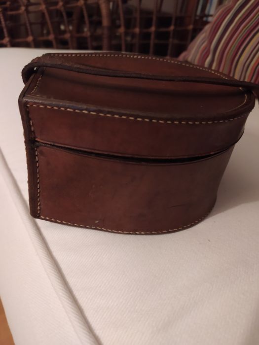 Mala em cabedal vintage original