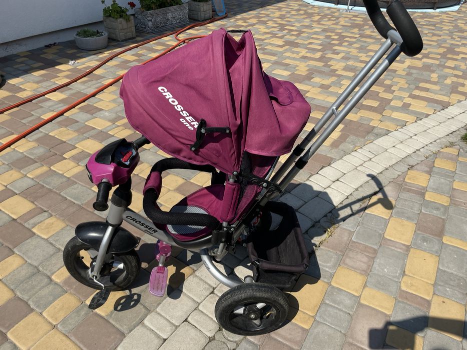 Велосипед crosser one з батьківською ручкою