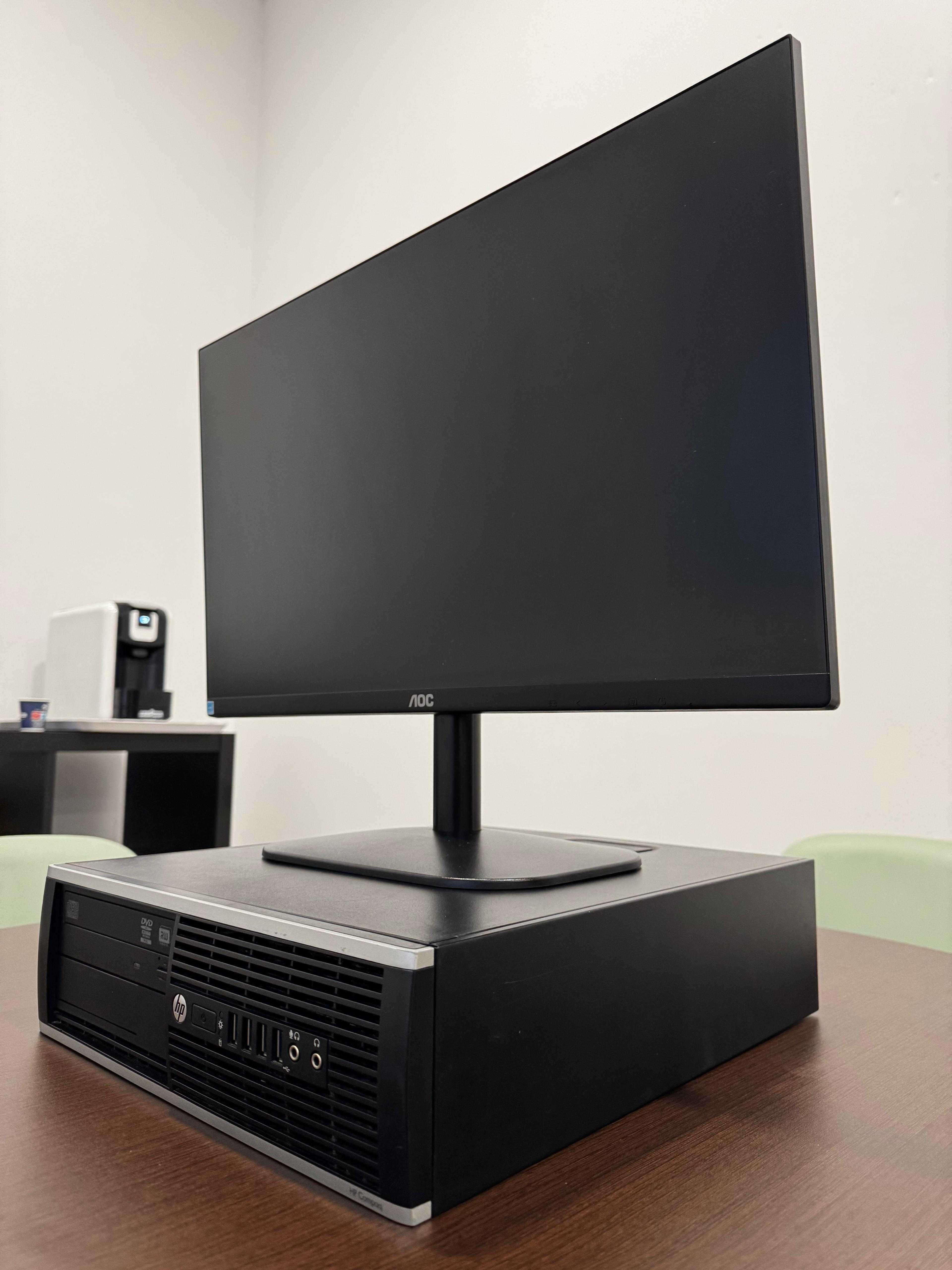 HP Compaq Elite 8200 i7 8GB RAM 250SSD c/ Windows 11 PRO e Monitor 24"