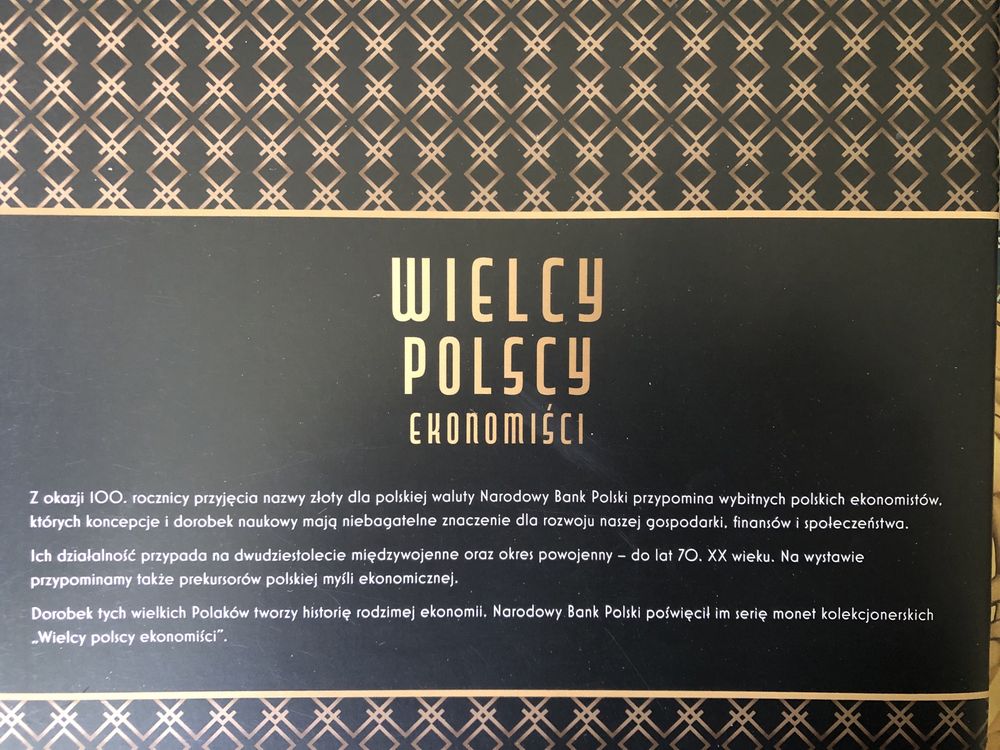 Foldery do serii monet - Wielcy polscy ekonomiści