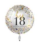 Balon foliowy okrągły cyfry - 18,30,40,50,60