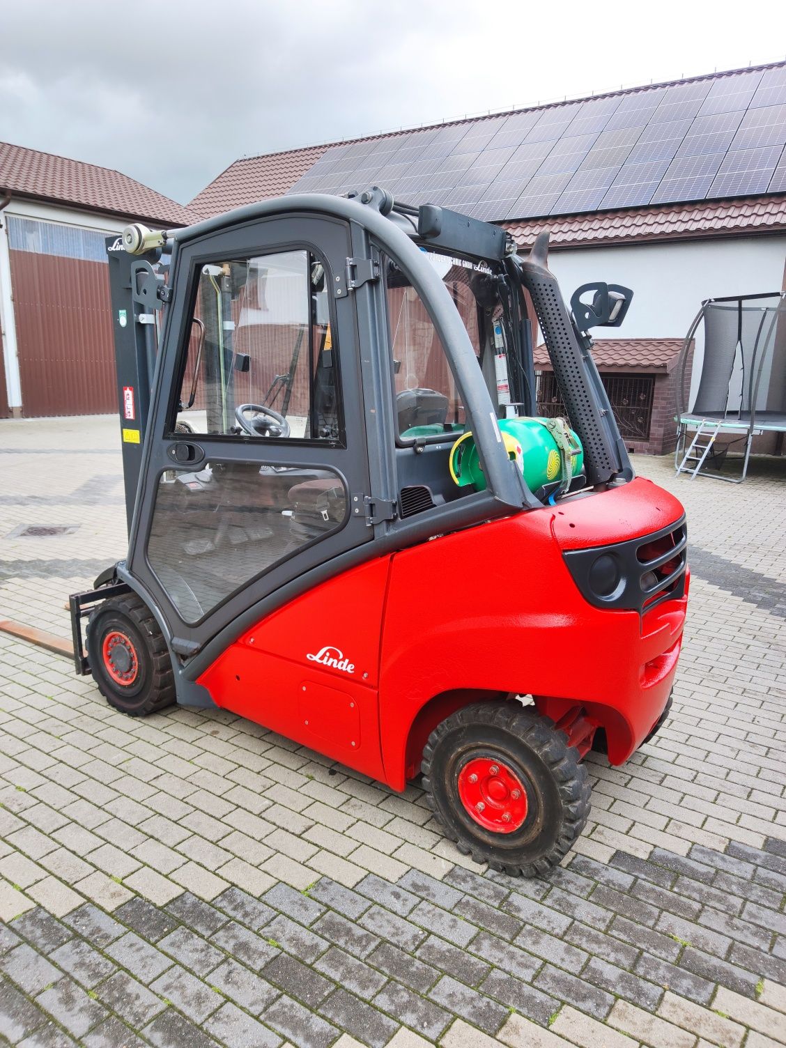 Wózek widłowy Linde H20 niski z kabiną z UDT