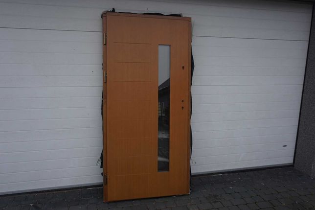 Drzwi zewnętrzne drewniane NOWE promocja gwarancja