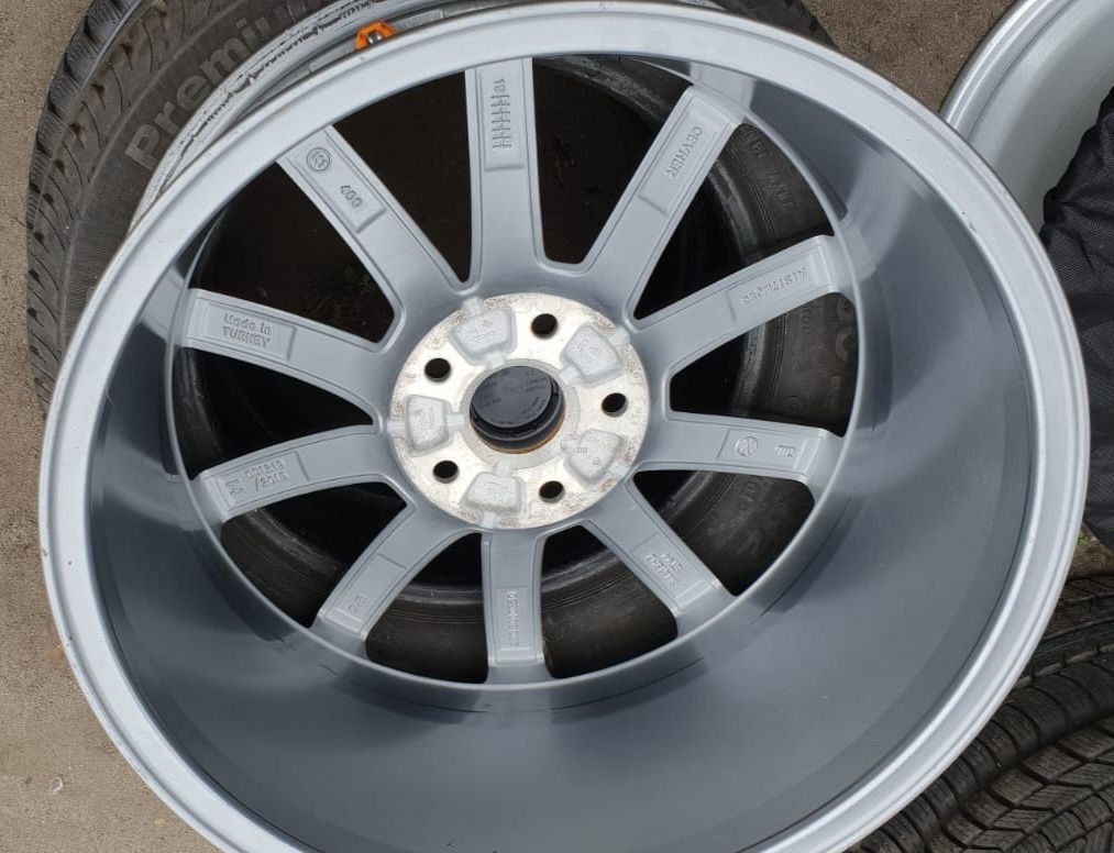 Alufelgi 18" Volkswagen 5x112 Monterey grafitowe oryginalne + czujniki