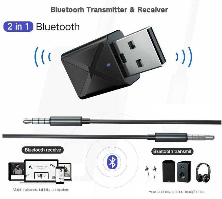 Transmiter USB Nadajnik Odbiornik Bluetooth Audio *VideoPlay Wejherowo