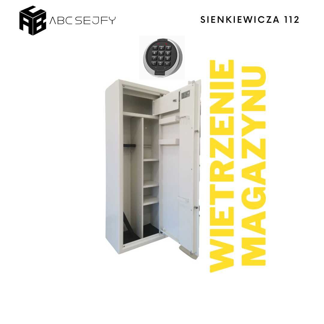 WYPRZEDAŻ  Szafa sejf na broń S1 G-3/S1/8/P zamek elektroniczny Novcan