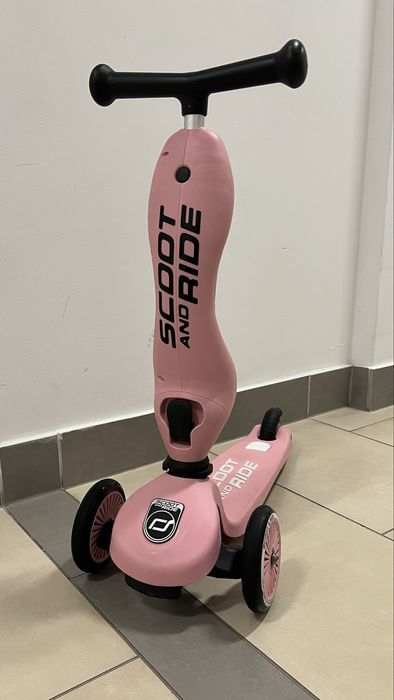 Scoot & Ride Highwaykick 1, jeździk i hulajnoga 2w1, z kaskiem