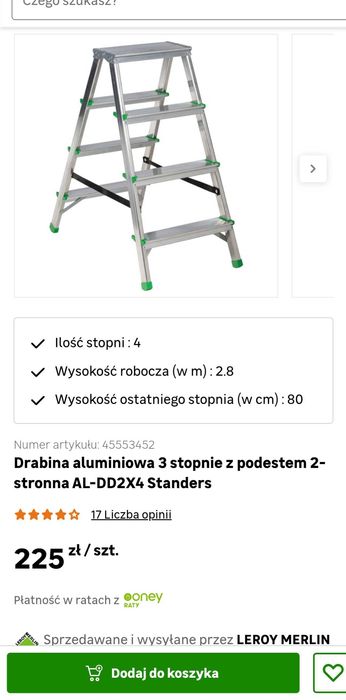 Sprzedam nowq drabinę