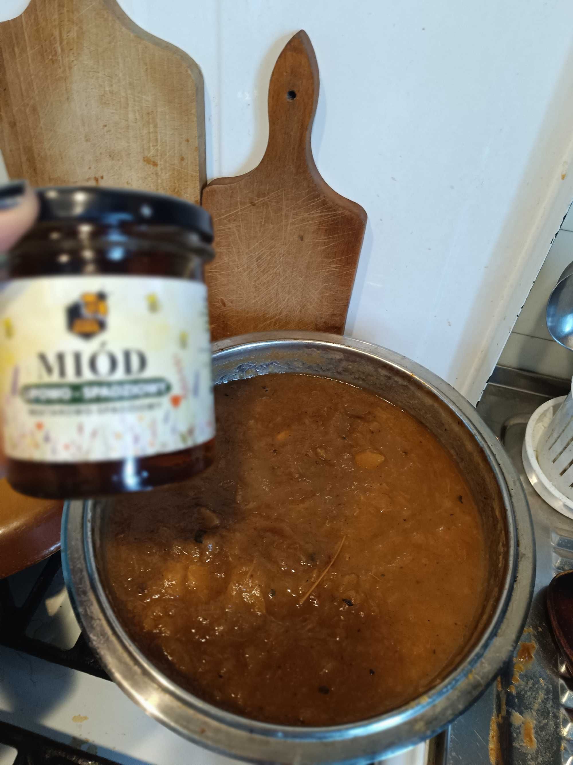 "Prosty"chutney z domowych jabłek Papierówek 300 ml.
