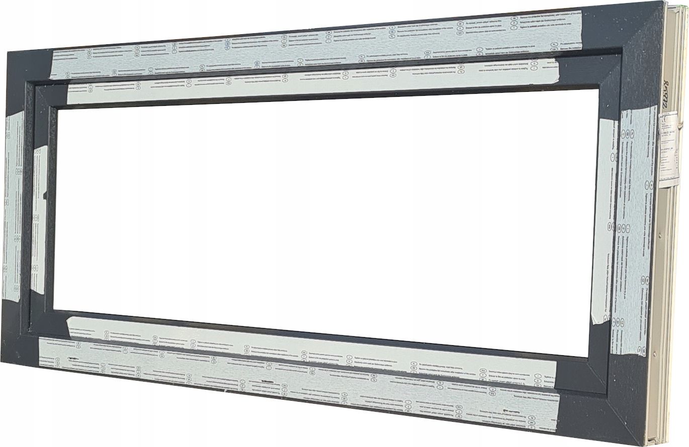 OKNO KacprzaK 140X60 OKNA NOWE ZEW ANTRACYT - Dostępne Od Ręki!