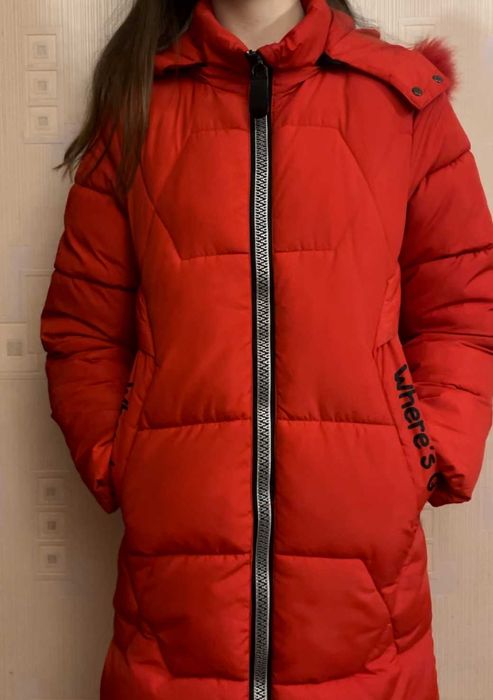 Пальто пуховик зима 12-15 лет PelinKid курточка зима осінь на дівчинку