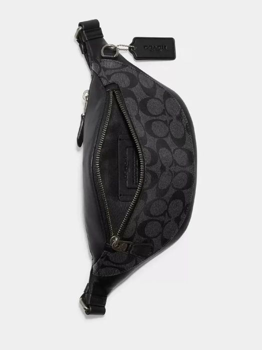 Сумка бананка через плечо Coach кожаная на плече сумка coach мужская