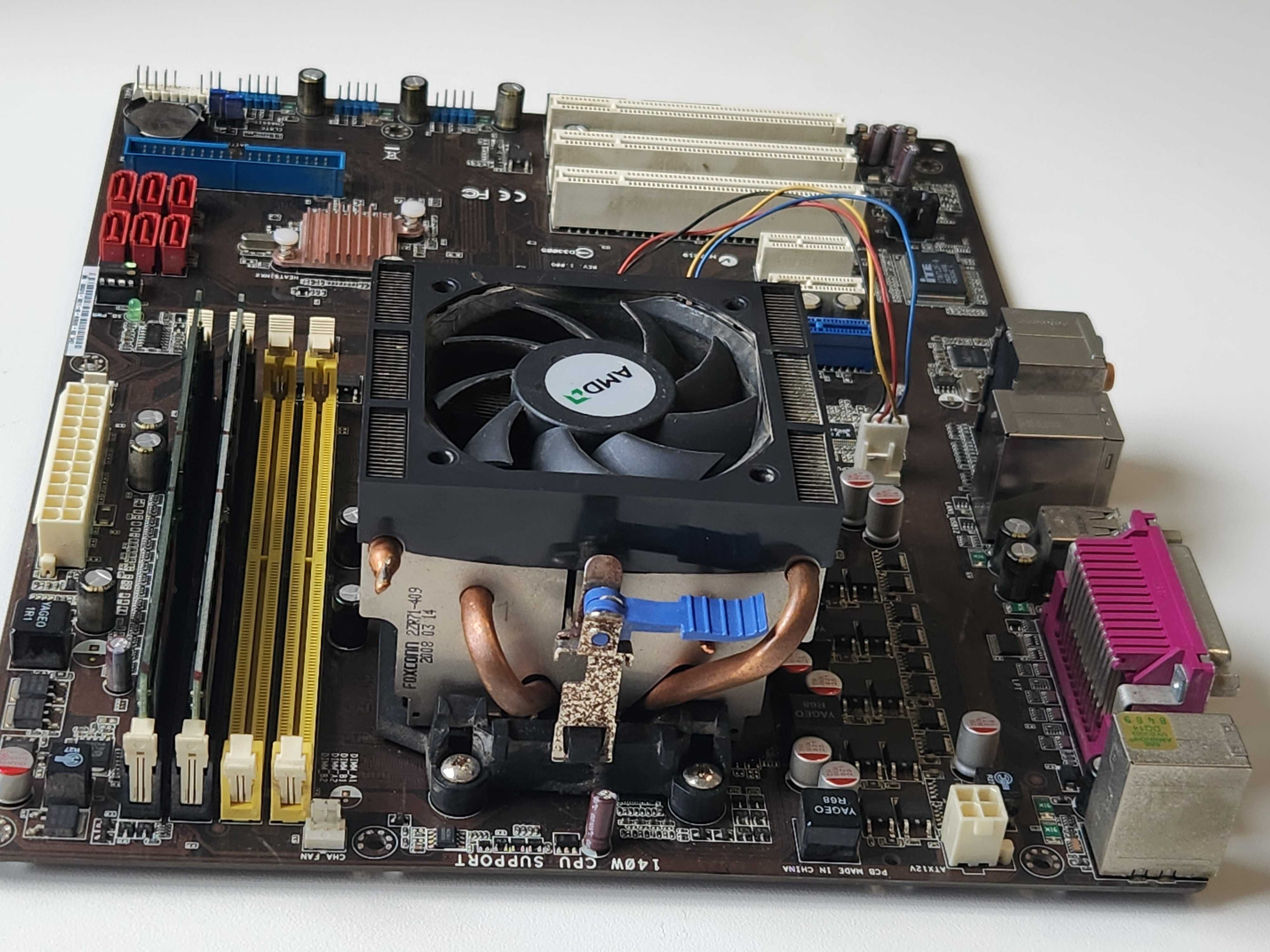 Материнская плата asus ASUS M3A78 + amd FX4300 + DDR2