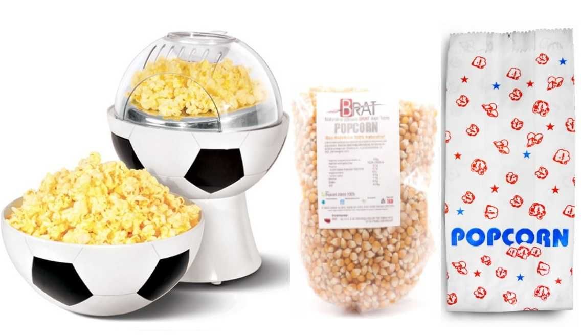 Prezent na urodziny maszyna do popcornu zestaw BIO kukurydza