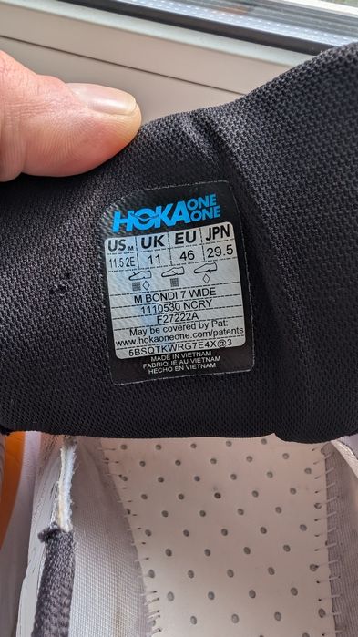 Hoka bondi 7 бігові 46 (29.5)