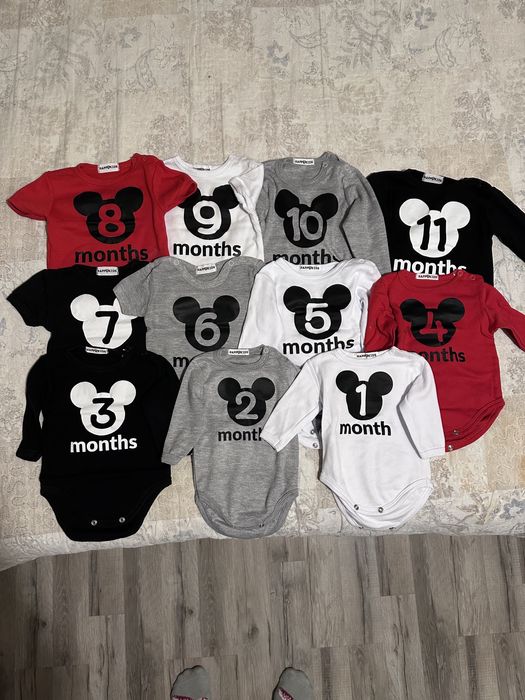 Бодики на каждый месяц до года