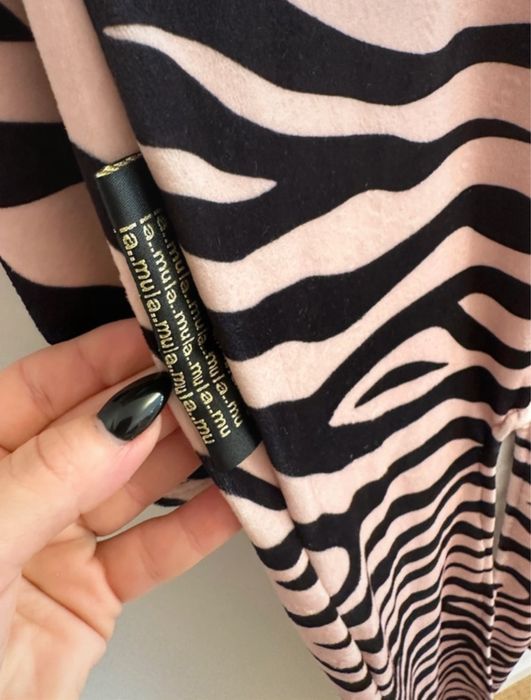 Sukienka welurowa Zebra La..mu moda