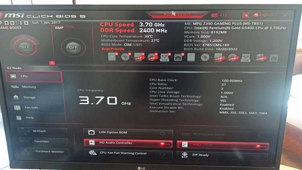 Материнська плата MSI MPG Z390 Gaming Plus (s1151, Intel Z390)