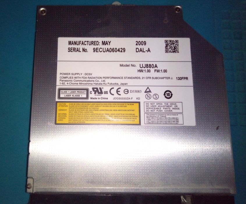 Оптичний CD-DVD-RW привод пишущий для ноутбука