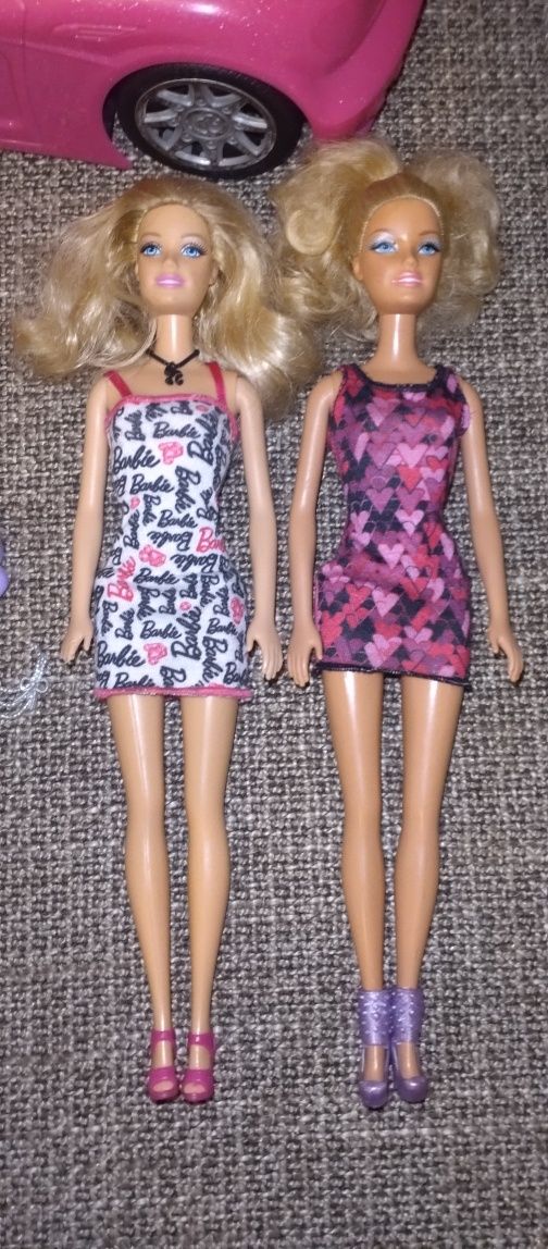 Barbies com carro e acessórios