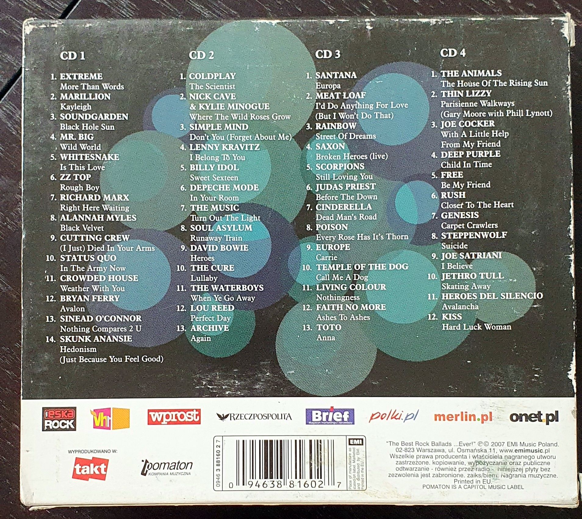 The Best Rock Ballads ...Ever!  X3 CD