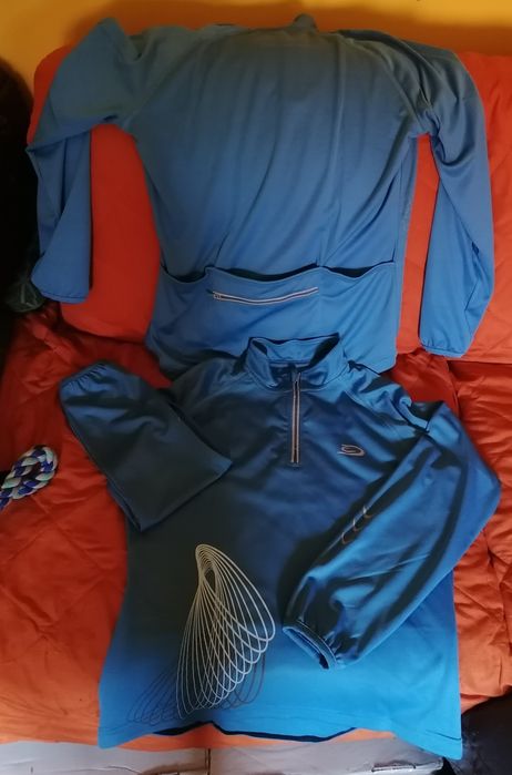 Trzy sztuki CRANE BIKE Sportowe bluzki rowerowe