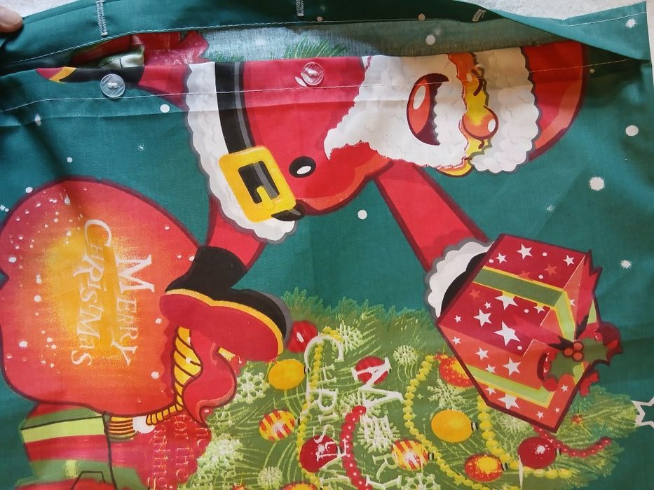 Полуторний комплект постелі з новорічним малюнком