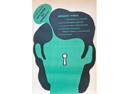 Oryginalny plakat filmowy Sposób na kobiety 1966 Polska Szkoła Plakatu