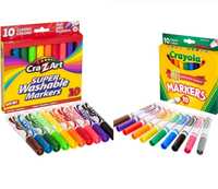 Фломастери маркери Crayola washable легко змиваються з усіх поверхонь