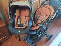 Conjunto carrinho bebé+ovo jané